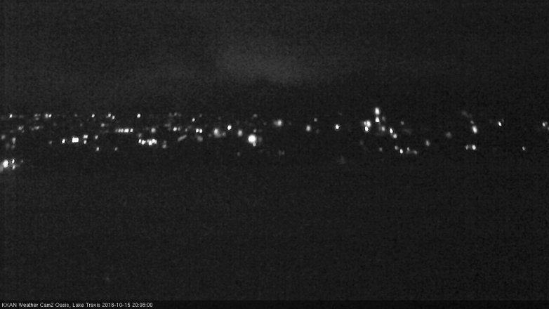 Lake Travis webcam, October 15, 2018 7:10 PM CT
