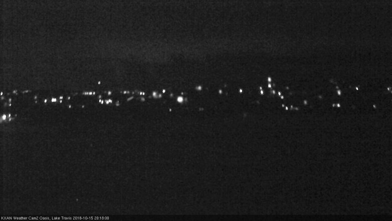 Lake Travis webcam, October 15, 2018 7:20 PM CT
