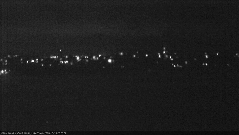 Lake Travis webcam, October 15, 2018 7:25 PM CT