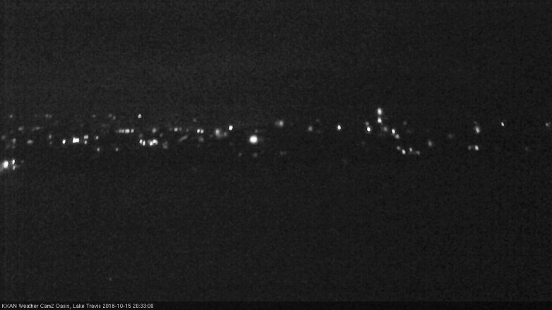 Lake Travis webcam, October 15, 2018 7:35 PM CT