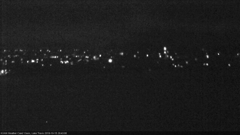 Lake Travis webcam, October 15, 2018 7:45 PM CT