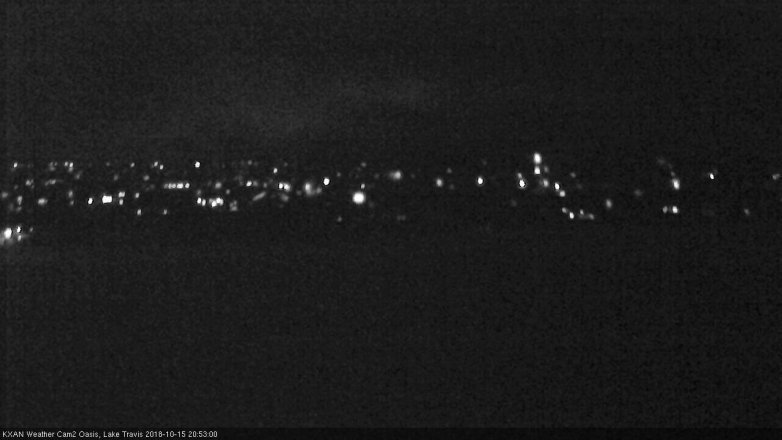 Lake Travis webcam, October 15, 2018 7:55 PM CT