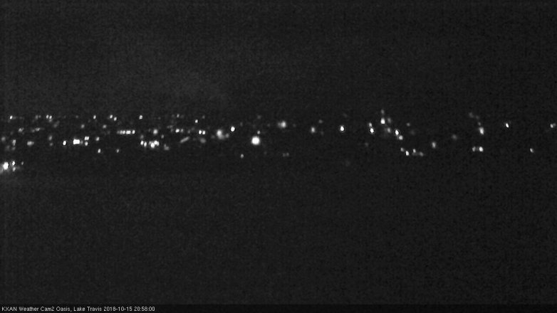 Lake Travis webcam, October 15, 2018 8:00 PM CT