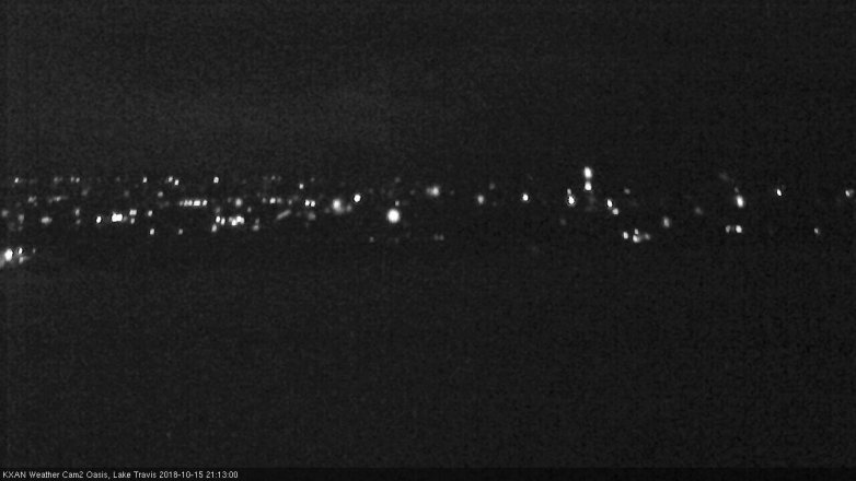 Lake Travis webcam, October 15, 2018 8:15 PM CT