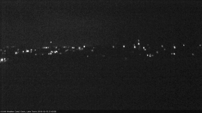 Lake Travis webcam, October 15, 2018 8:45 PM CT