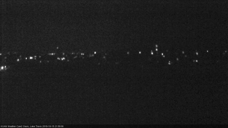 Lake Travis webcam, October 15, 2018 9:00 PM CT