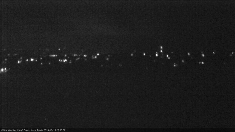 Lake Travis webcam, October 15, 2018 9:10 PM CT