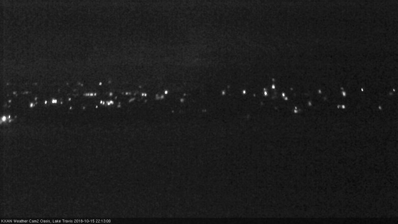 Lake Travis webcam, October 15, 2018 9:15 PM CT