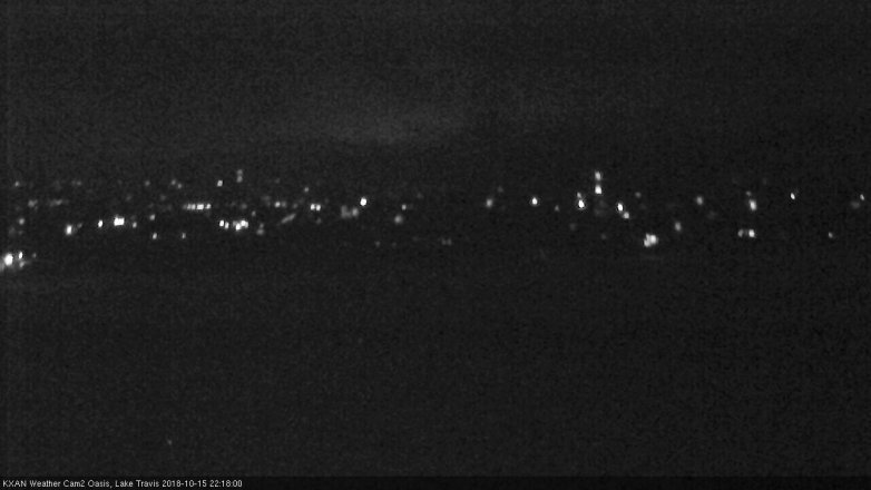 Lake Travis webcam, October 15, 2018 9:20 PM CT