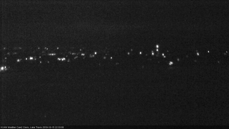 Lake Travis webcam, October 15, 2018 9:35 PM CT