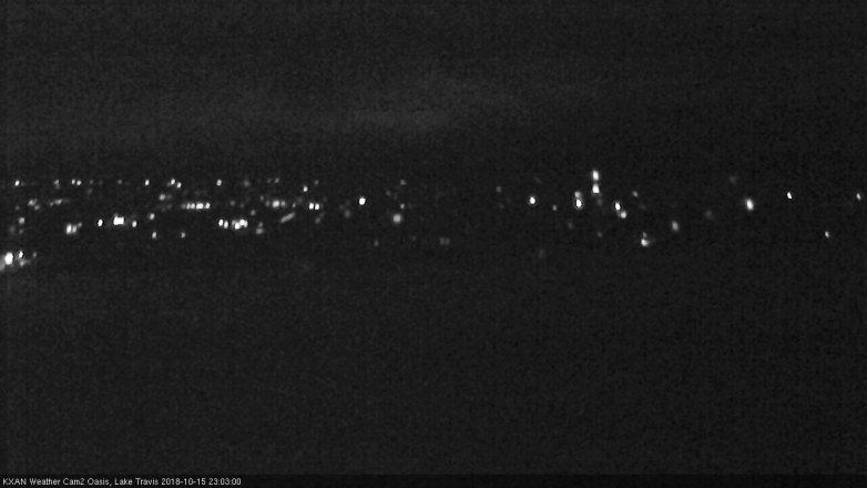 Lake Travis webcam, October 15, 2018 10:05 PM CT