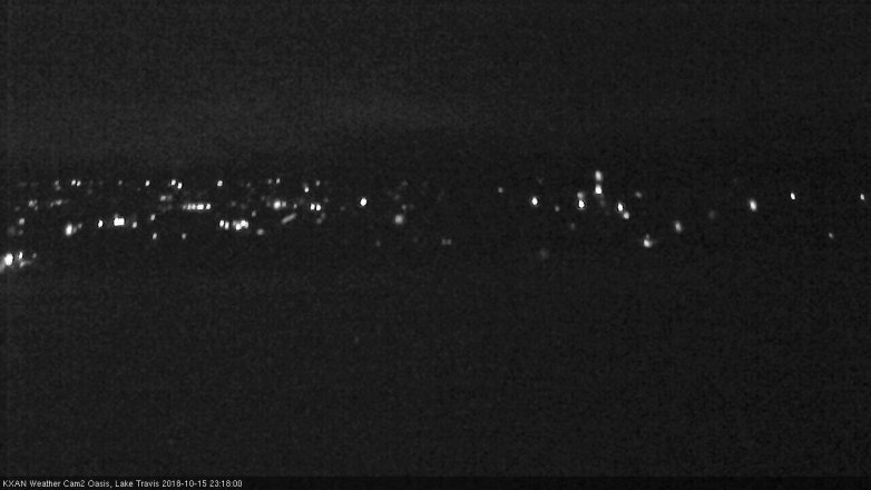 Lake Travis webcam, October 15, 2018 10:20 PM CT
