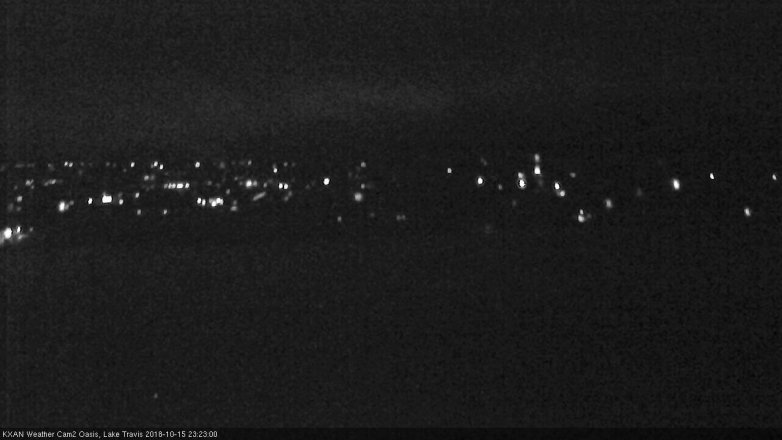 Lake Travis webcam, October 15, 2018 10:25 PM CT