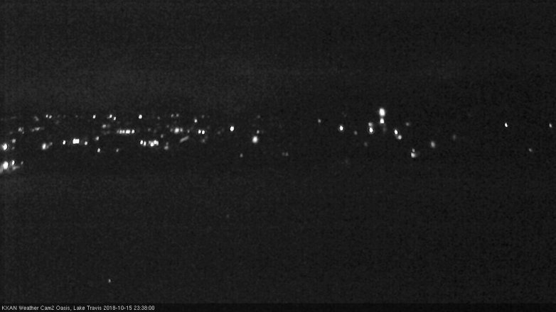Lake Travis webcam, October 15, 2018 10:40 PM CT