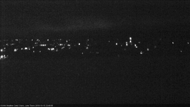 Lake Travis webcam, October 15, 2018 10:50 PM CT