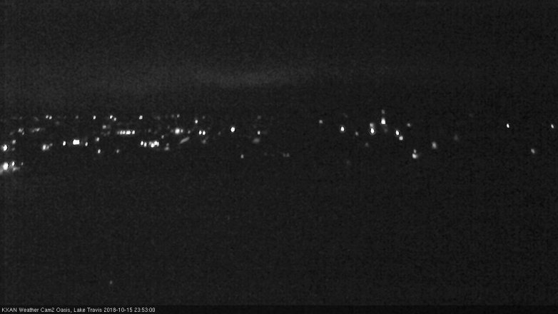 Lake Travis webcam, October 15, 2018 10:55 PM CT