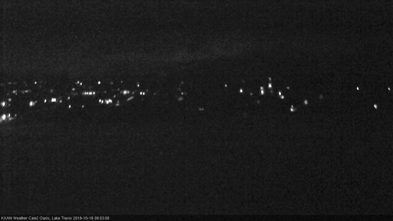 Lake Travis webcam, October 15, 2018 11:05 PM CT