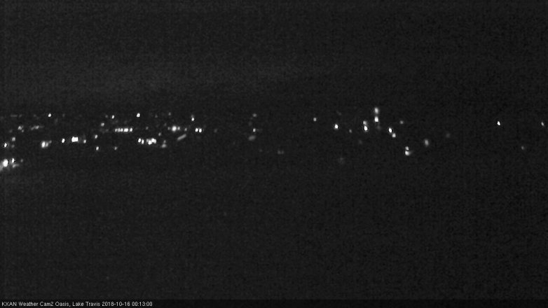 Lake Travis webcam, October 15, 2018 11:15 PM CT