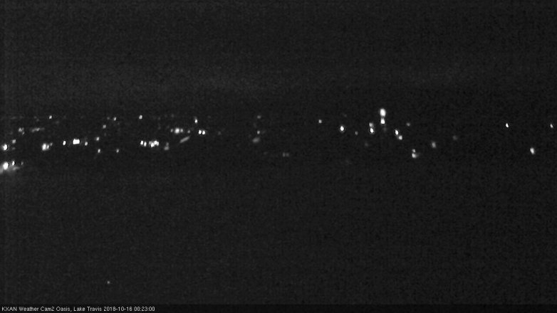Lake Travis webcam, October 15, 2018 11:25 PM CT