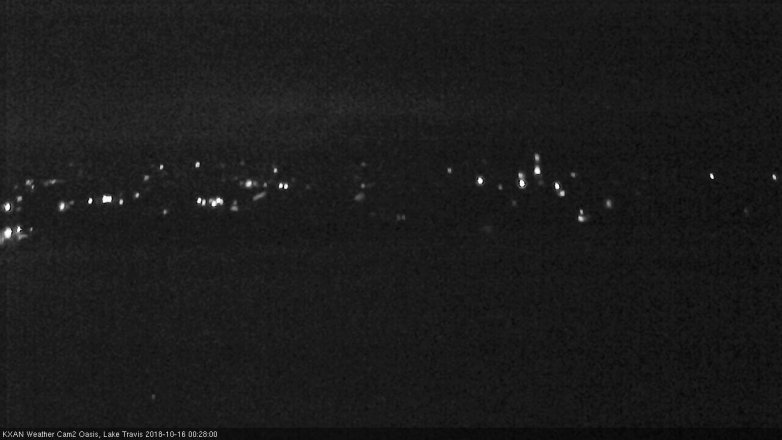 Lake Travis webcam, October 15, 2018 11:30 PM CT