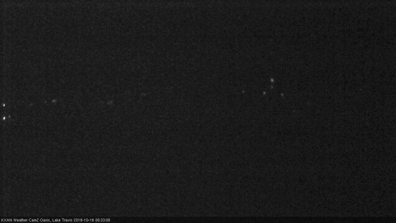 Lake Travis webcam, October 15, 2018 11:35 PM CT