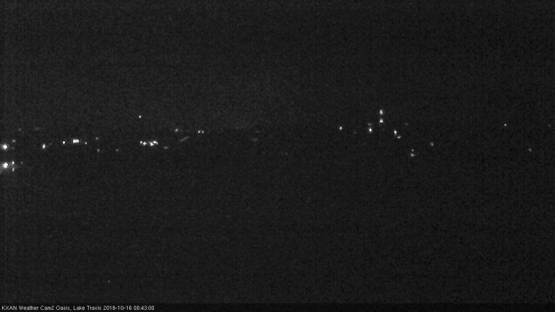 Lake Travis webcam, October 15, 2018 11:45 PM CT