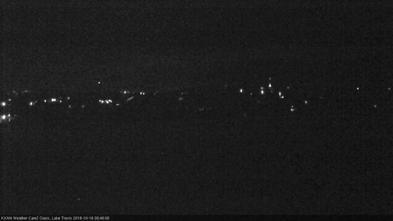 Lake Travis webcam, October 15, 2018 11:50 PM CT