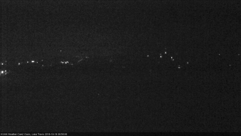 Lake Travis webcam, October 15, 2018 12:00 AM CT