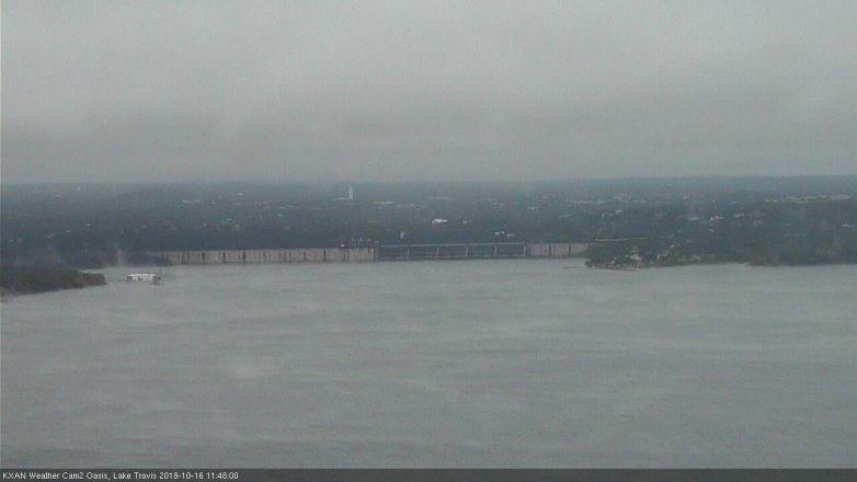 Lake Travis webcam, October 16, 2018 10:50 AM CT