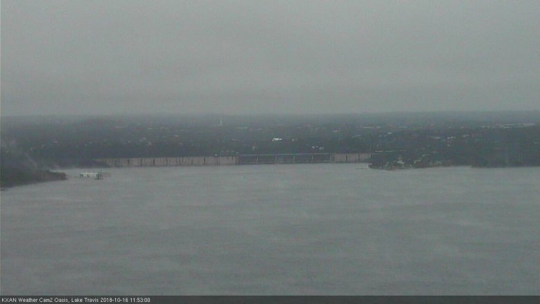 Lake Travis webcam, October 16, 2018 10:55 AM CT