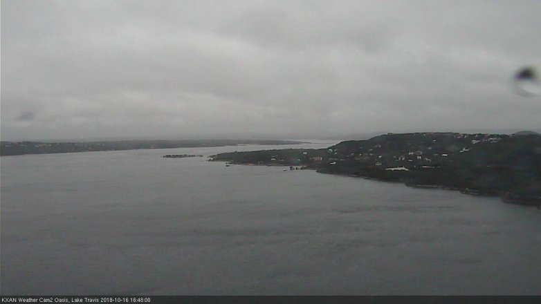 Lake Travis webcam, October 16, 2018 3:50 PM CT