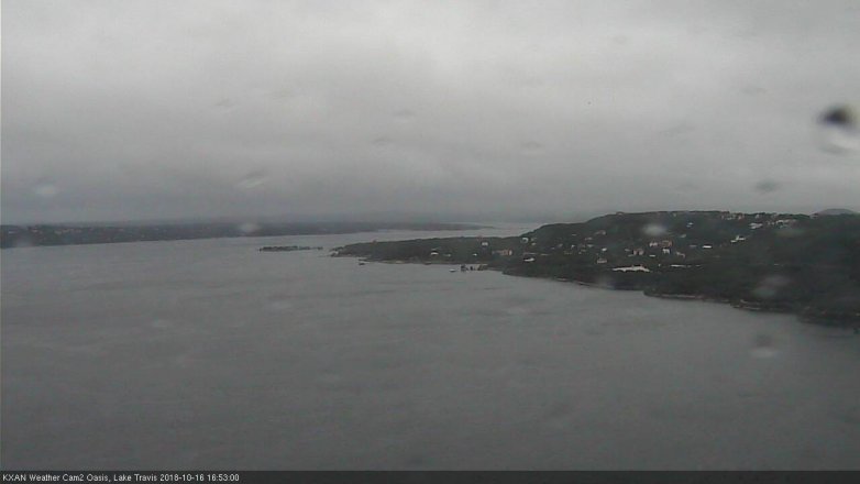 Lake Travis webcam, October 16, 2018 3:55 PM CT
