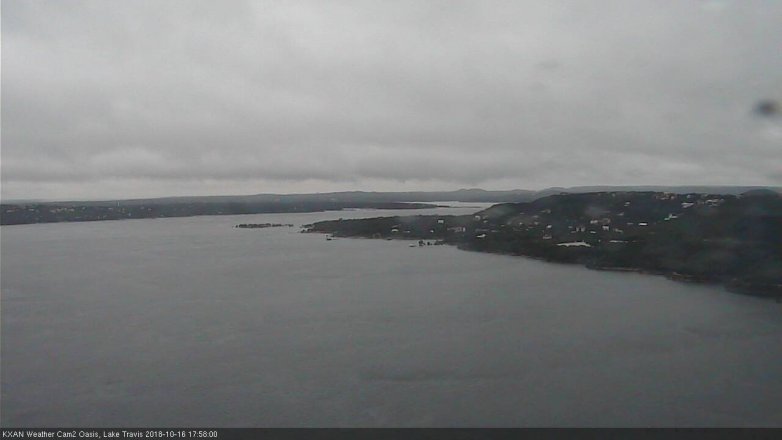 Lake Travis webcam, October 16, 2018 5:00 PM CT