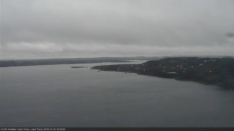 Lake Travis webcam, October 16, 2018 5:30 PM CT