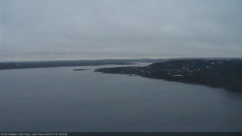 Lake Travis webcam, October 16, 2018 5:45 PM CT