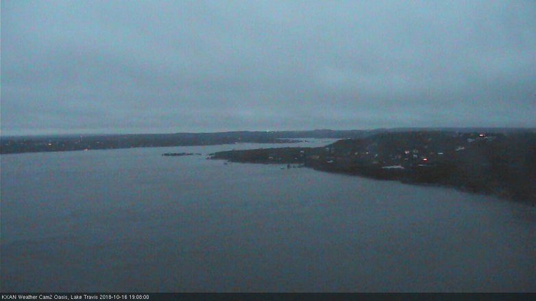 Lake Travis webcam, October 16, 2018 6:10 PM CT