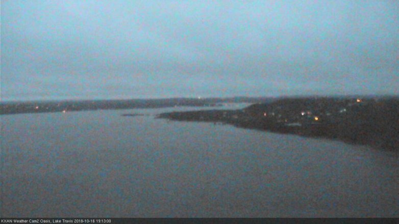 Lake Travis webcam, October 16, 2018 6:15 PM CT