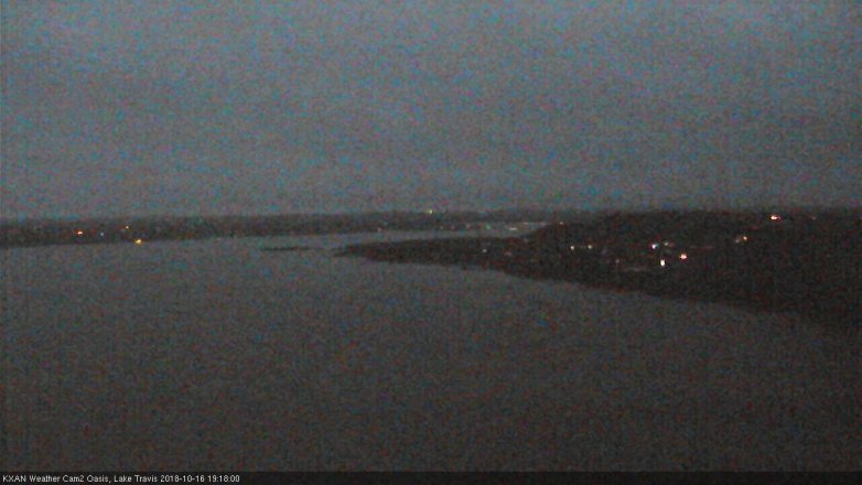 Lake Travis webcam, October 16, 2018 6:20 PM CT