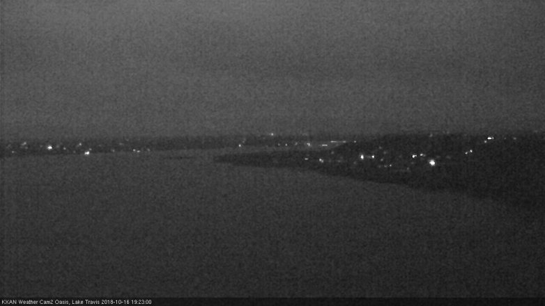 Lake Travis webcam, October 16, 2018 6:25 PM CT