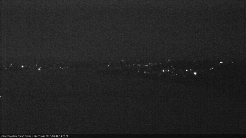 Lake Travis webcam, October 16, 2018 6:30 PM CT