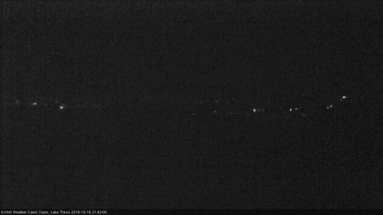 Lake Travis webcam, October 16, 2018 8:45 PM CT