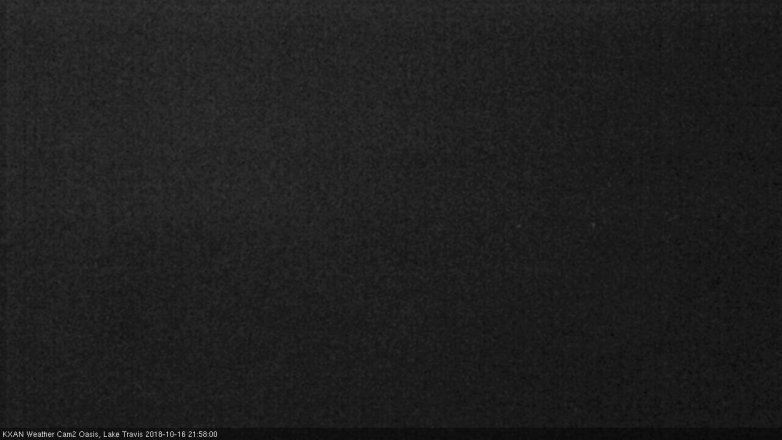 Lake Travis webcam, October 16, 2018 9:00 PM CT