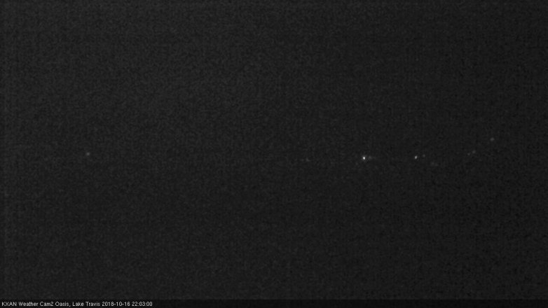 Lake Travis webcam, October 16, 2018 9:05 PM CT