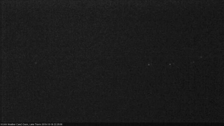 Lake Travis webcam, October 16, 2018 9:30 PM CT