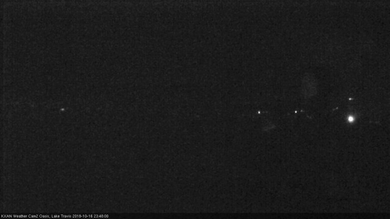 Lake Travis webcam, October 16, 2018 10:50 PM CT