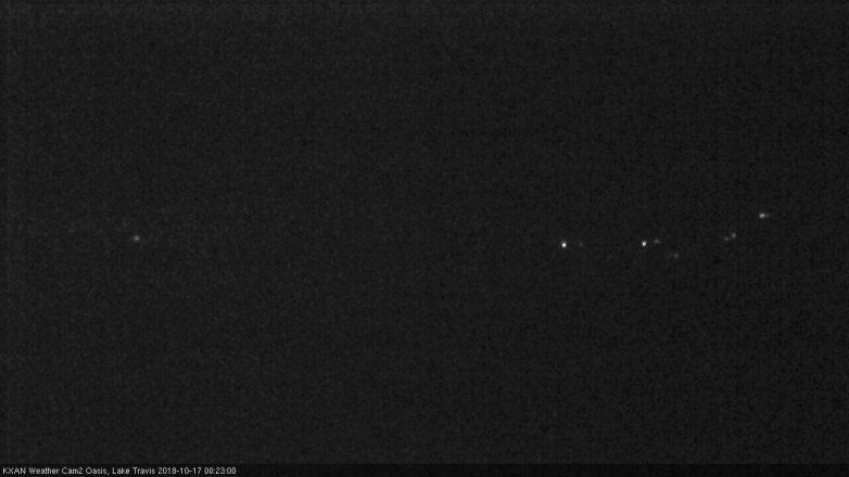 Lake Travis webcam, October 16, 2018 11:25 PM CT