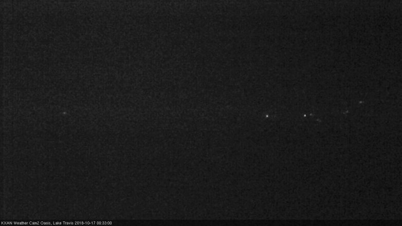 Lake Travis webcam, October 16, 2018 11:35 PM CT
