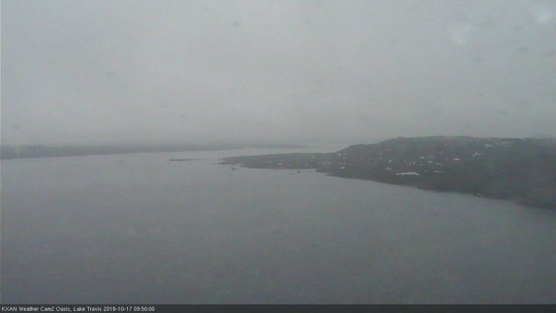 Lake Travis webcam, October 17, 2018 9:00 AM CT