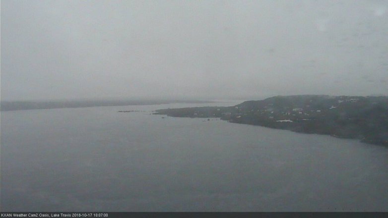 Lake Travis webcam, October 17, 2018 9:10 AM CT