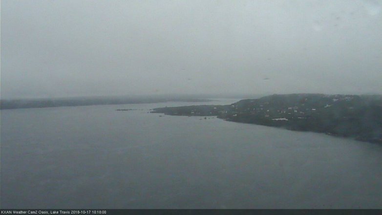 Lake Travis webcam, October 17, 2018 9:20 AM CT